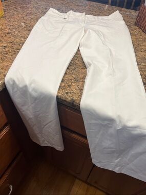 New York & Company White Boot Cut Pants
